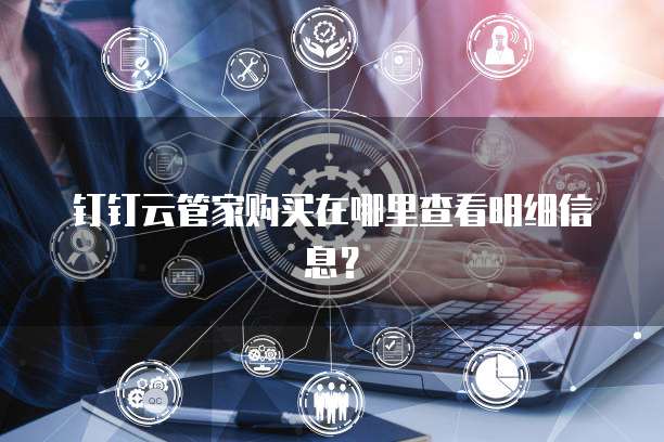 钉钉云管家购买在哪里查看明细信息?