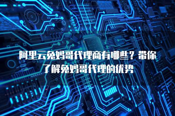 阿里云兔妈哥代理商有哪些？带你了解兔妈哥代理的优势