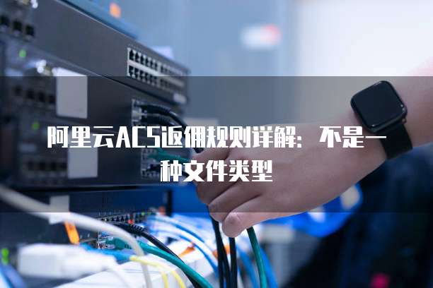阿里云ACS返佣规则详解:不是一种文件类型