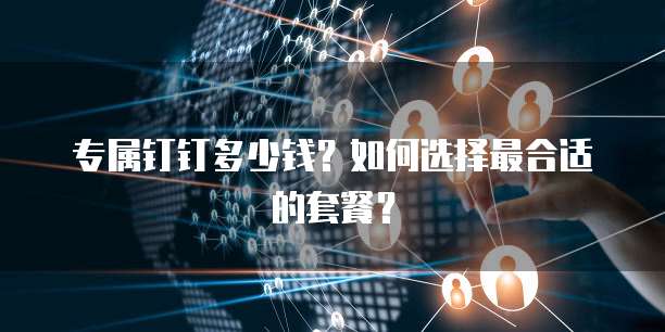 专属钉钉多少钱?如何选择最合适的套餐?