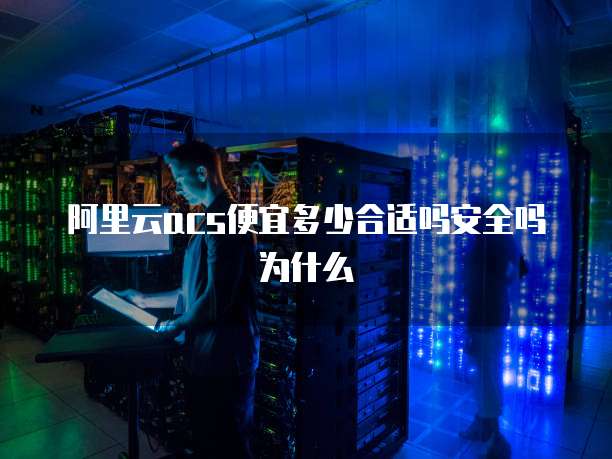 阿里云acs便宜多少合适吗安全吗为什么