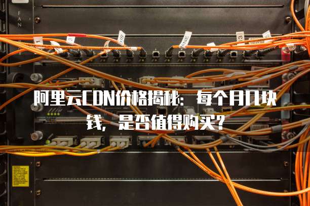 阿里云CDN价格揭秘:每个月几块钱,是否值得购买?