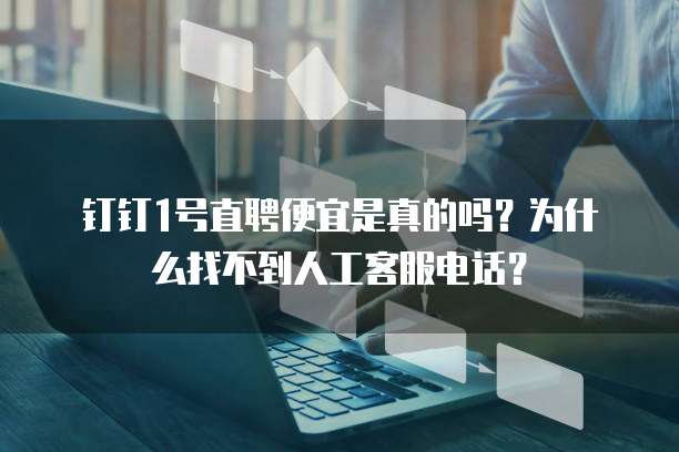 钉钉1号直聘便宜是真的吗?为什么找不到人工客服电话?