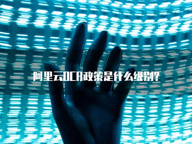 阿里云OCR政策是什么级别?