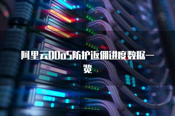阿里云DDoS防护返佣进度数据一览