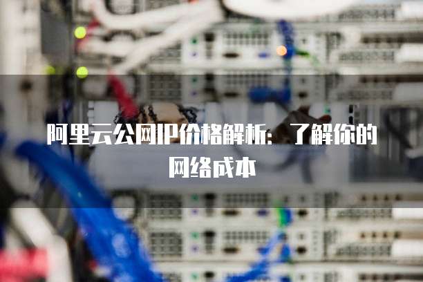 阿里云公网IP价格解析:了解你的网络成本