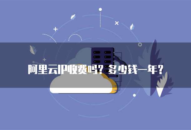 阿里云IP收费吗?多少钱一年?