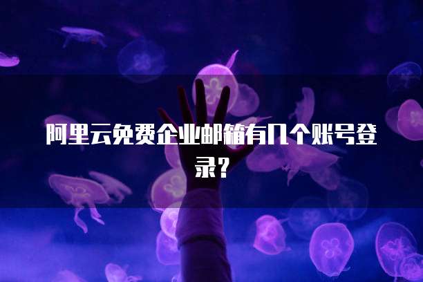 阿里云免费企业邮箱有几个账号登录？