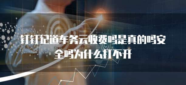 钉钉记道车务云收费吗是真的吗安全吗为什么打不开