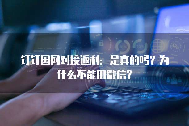 钉钉国网对接返利：是真的吗？为什么不能用微信？
