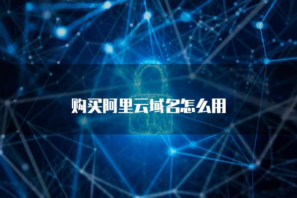 购买阿里云域名怎么用