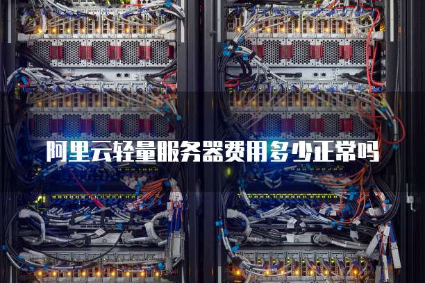 阿里云轻量服务器费用多少正常吗