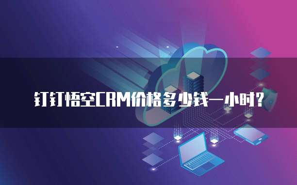 钉钉悟空CRM价格多少钱一小时?