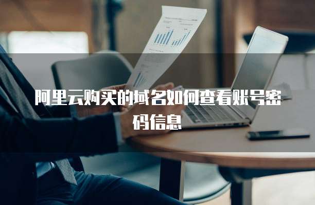 阿里云购买的域名如何查看账号密码信息