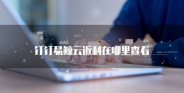 钉钉易鲸云返利在哪里查看