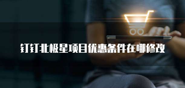 钉钉北极星项目优惠条件在哪修改