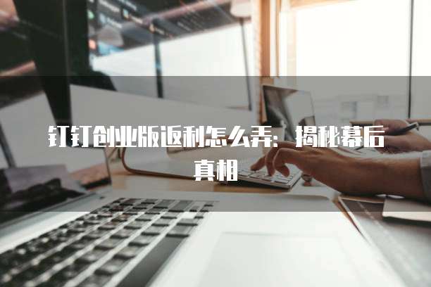 钉钉创业版返利怎么弄:揭秘幕后真相