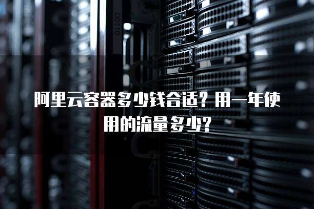 阿里云容器多少钱合适？用一年使用的流量多少？