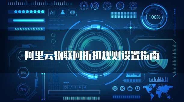 阿里云物联网折扣规则设置指南