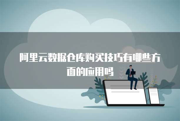 阿里云数据仓库购买技巧有哪些方面的应用吗