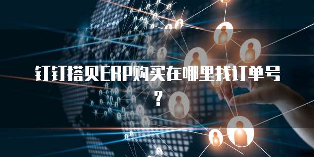 钉钉搭贝ERP购买在哪里找订单号？