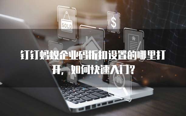 钉钉蚂蚁企业码折扣设置的哪里打开,如何快速入门?