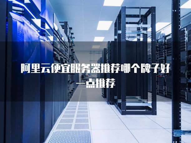 阿里云便宜服务器推荐哪个牌子好一点推荐
