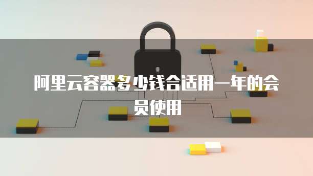 阿里云容器多少钱合适用一年的会员使用