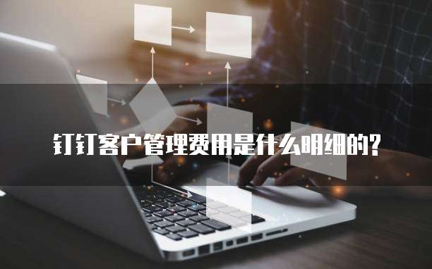 钉钉客户管理费用是什么明细的?