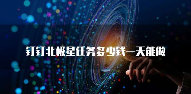 钉钉北极星任务多少钱一天能做