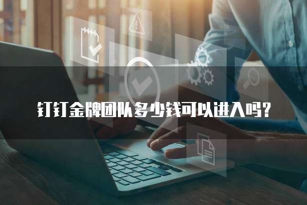 钉钉金牌团队多少钱可以进入吗?