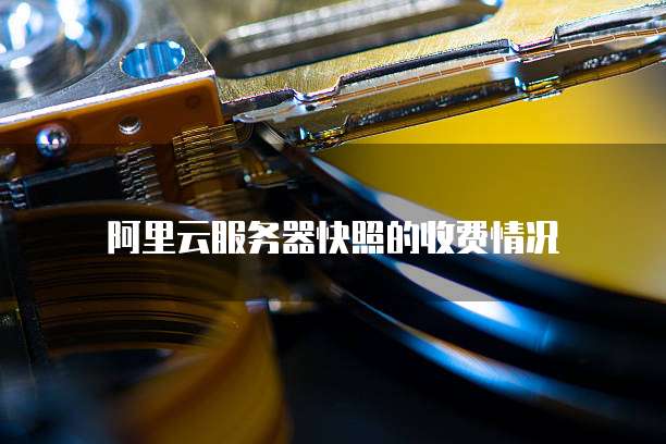 阿里云服务器快照的收费情况