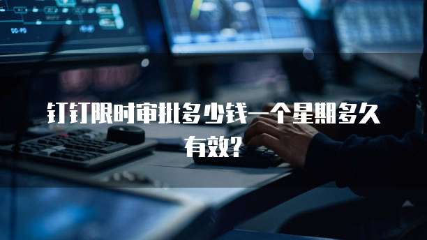 钉钉限时审批多少钱一个星期多久有效?