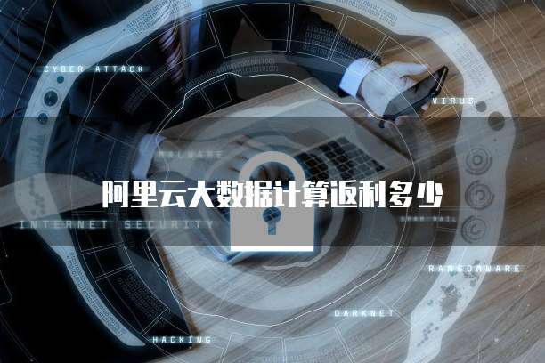 阿里云大数据计算返利多少