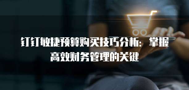 钉钉敏捷预算购买技巧分析:掌握高效财务管理的关键