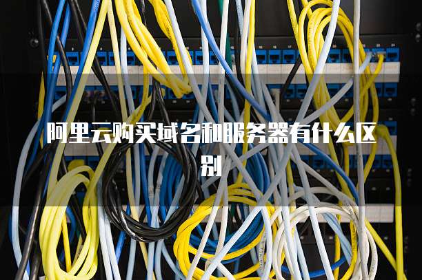 阿里云购买域名和服务器有什么区别