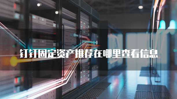 钉钉固定资产推荐在哪里查看信息
