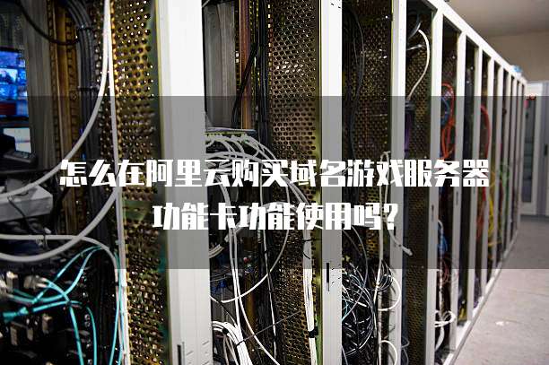 怎么在阿里云购买域名游戏服务器功能卡功能使用吗?