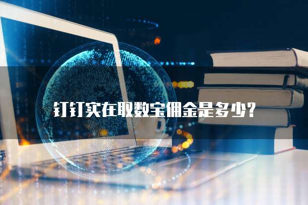 钉钉实在取数宝佣金是多少？