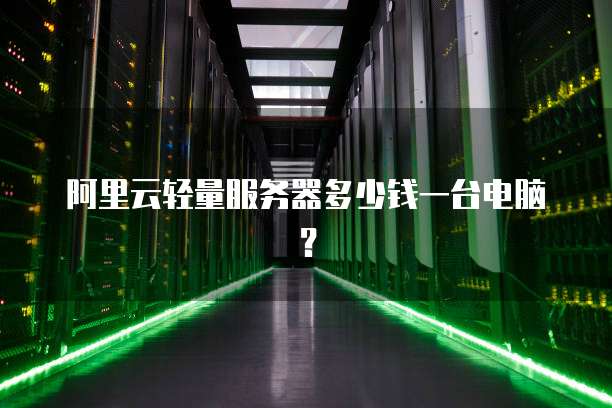 阿里云轻量服务器多少钱一台电脑?