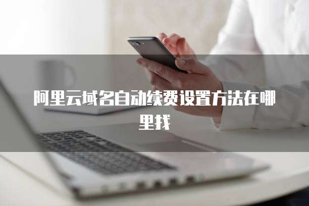 阿里云域名自动续费设置方法在哪里找