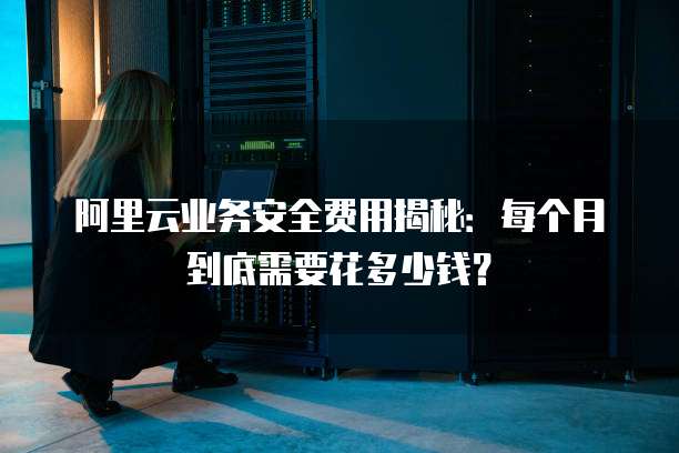 阿里云业务安全费用揭秘:每个月到底需要花多少钱?