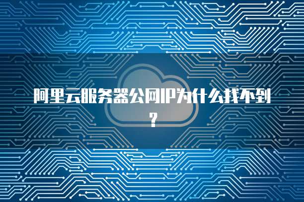 阿里云服务器公网IP为什么找不到？