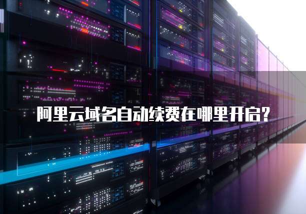 阿里云域名自动续费在哪里开启？