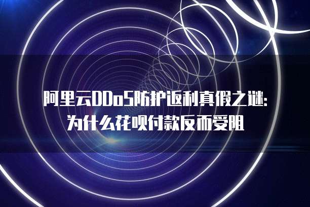 阿里云DDoS防护返利真假之谜:为什么花呗付款反而受阻