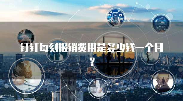 钉钉每刻报销费用是多少钱一个月？