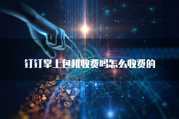 钉钉掌上包机收费吗怎么收费的