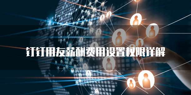 钉钉用友薪酬费用设置权限详解