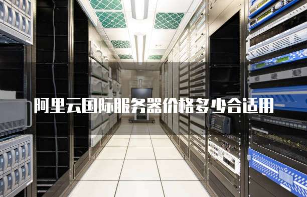 阿里云国际服务器价格多少合适用