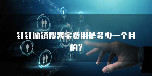 钉钉励销搜客宝费用是多少一个月的?